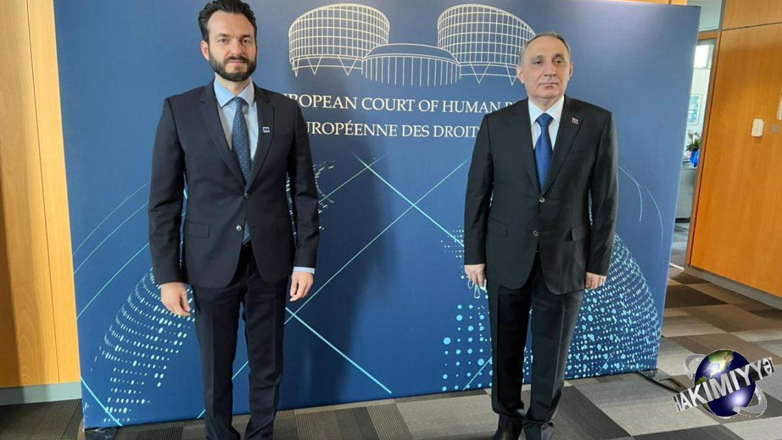 Baş prokuror İnsan Hüquqları üzrə Avropa Məhkəməsinin sədri ilə görüşüb