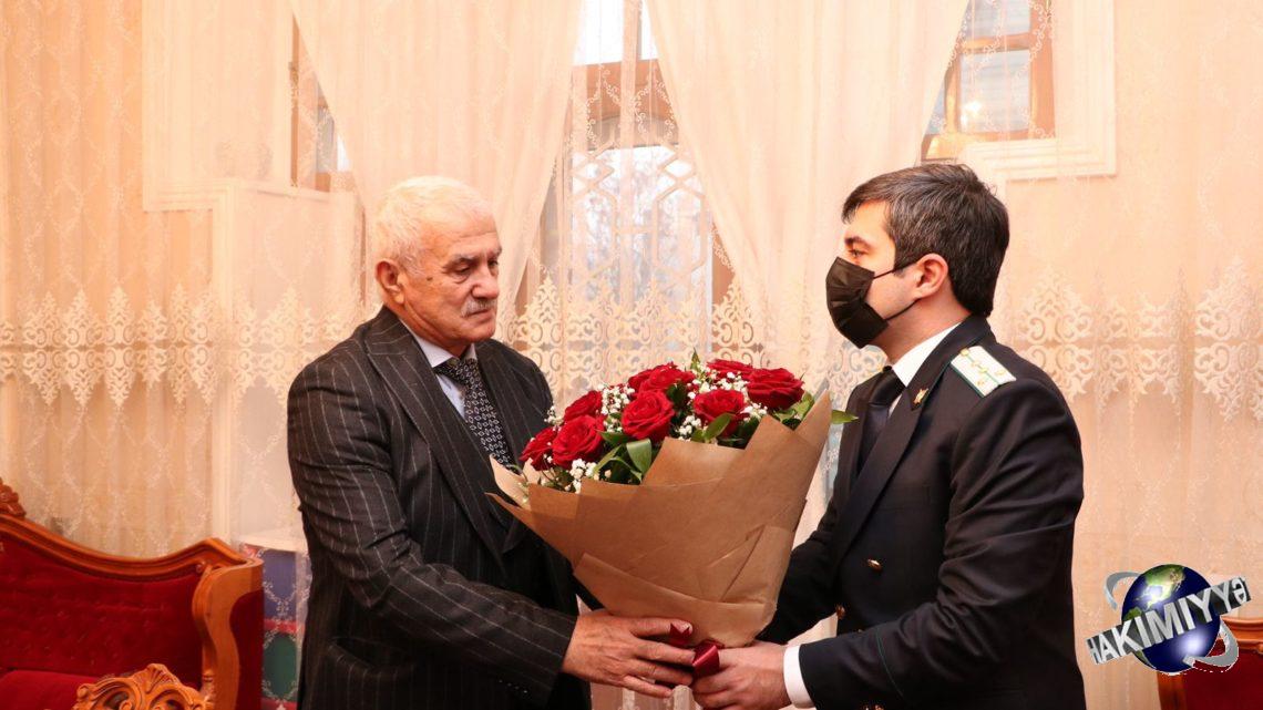 Baş Prokurorluğun əməkdaşları prokurorluq orqanlarının veteranı Firudin Əliyevi ziyarət etmişlər