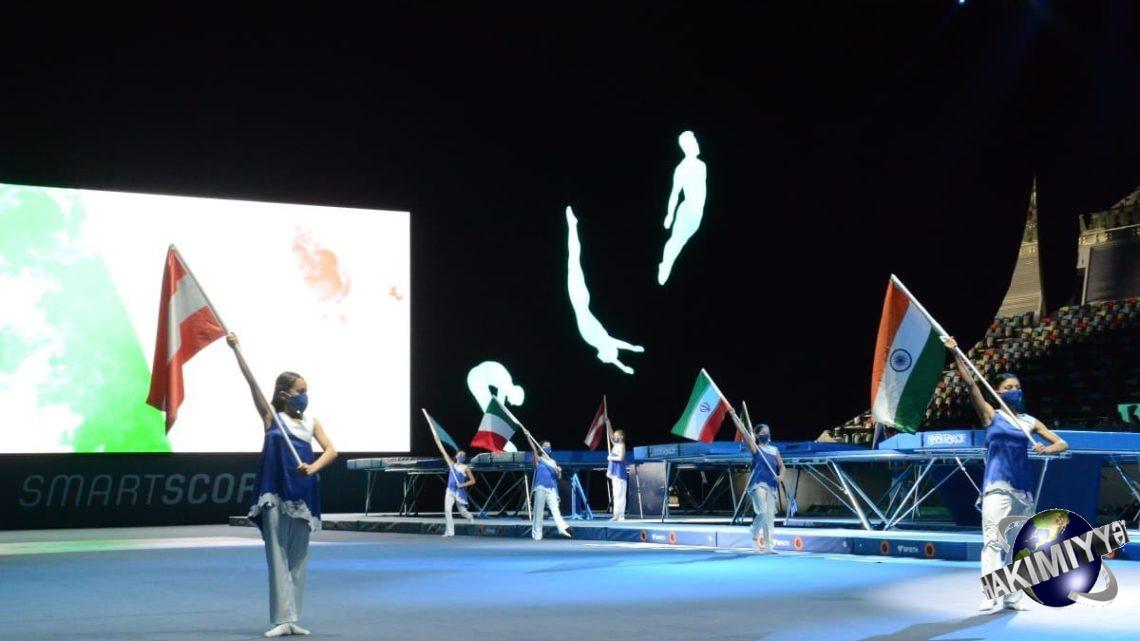 Bakıda batut gimnastikası üzrə Dünya Kubokunun açılış mərasimi keçirilib