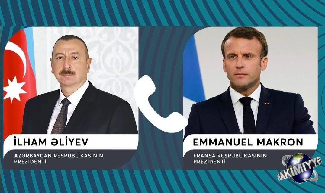 Fransa Respublikasının Prezidenti Emmanuel Makron İlham Əliyevə telefonla zəng edib