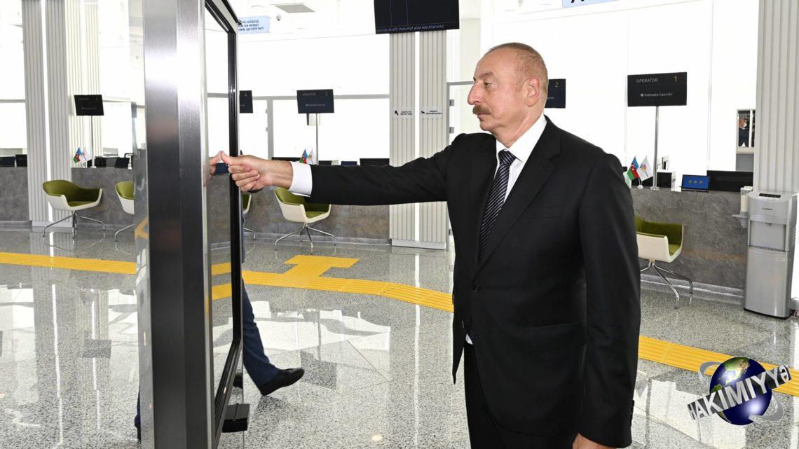 2 saylı Sumqayıt regional “ASAN xidmət” Mərkəzi istifadəyə verilib Prezident İlham Əliyev açılışda iştirak edib