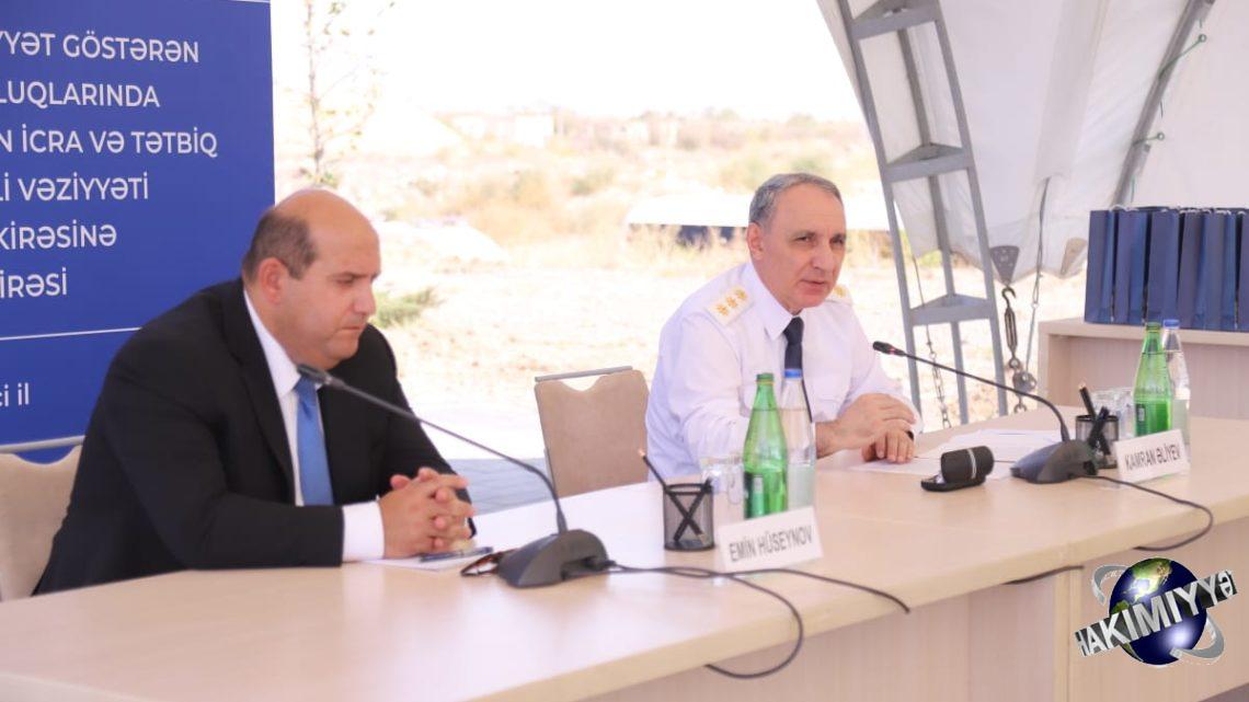 Baş prokuror işğaldan azad edilmiş Ağdam şəhərində əməliyyat müşavirəsi keçirib