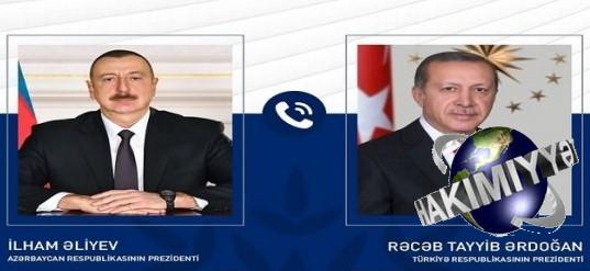 Prezident İlham Əliyev Türkiyə Prezidenti Rəcəb Tayyib Ərdoğana zəng edib