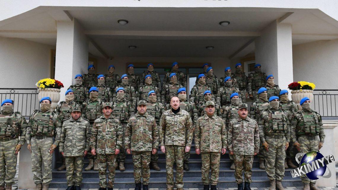 İlham Əliyev Füzuli rayonunda Müdafiə Nazirliyinin yeni istifadəyə verilmiş “N” saylı hərbi hissəsində yaradılan şəraitlə tanış olub