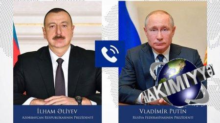 Rusiya Prezidenti Vladimir Putin Prezident İlham Əliyevə zəng edib
