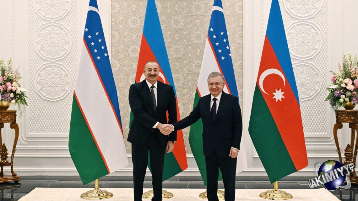 İlham Əliyevin Özbəkistan Prezidenti Şavkat Mirziyoyev ilə görüşü olub