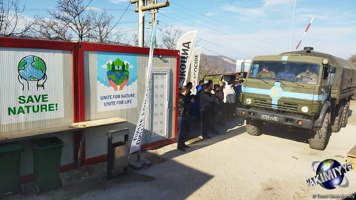 Sülhməramlılara aid 7 avtomobil Laçın yolundan maneəsiz keçib