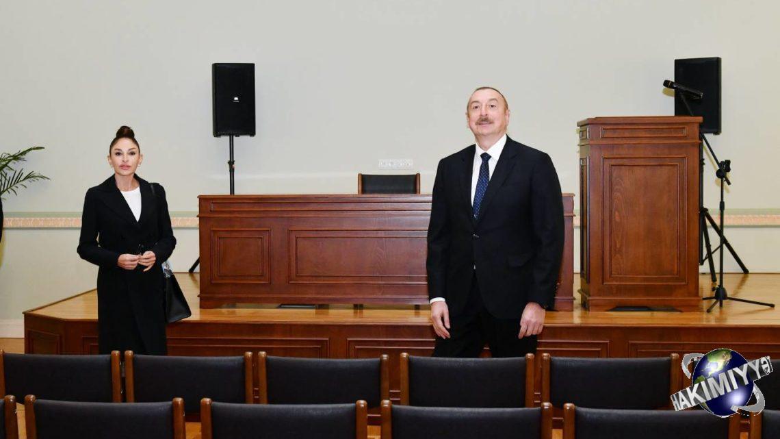 Prezident İlham Əliyev və birinci xanım Mehriban Əliyeva Bakıda Uşaq-Gənclər İnkişaf Mərkəzində olublar