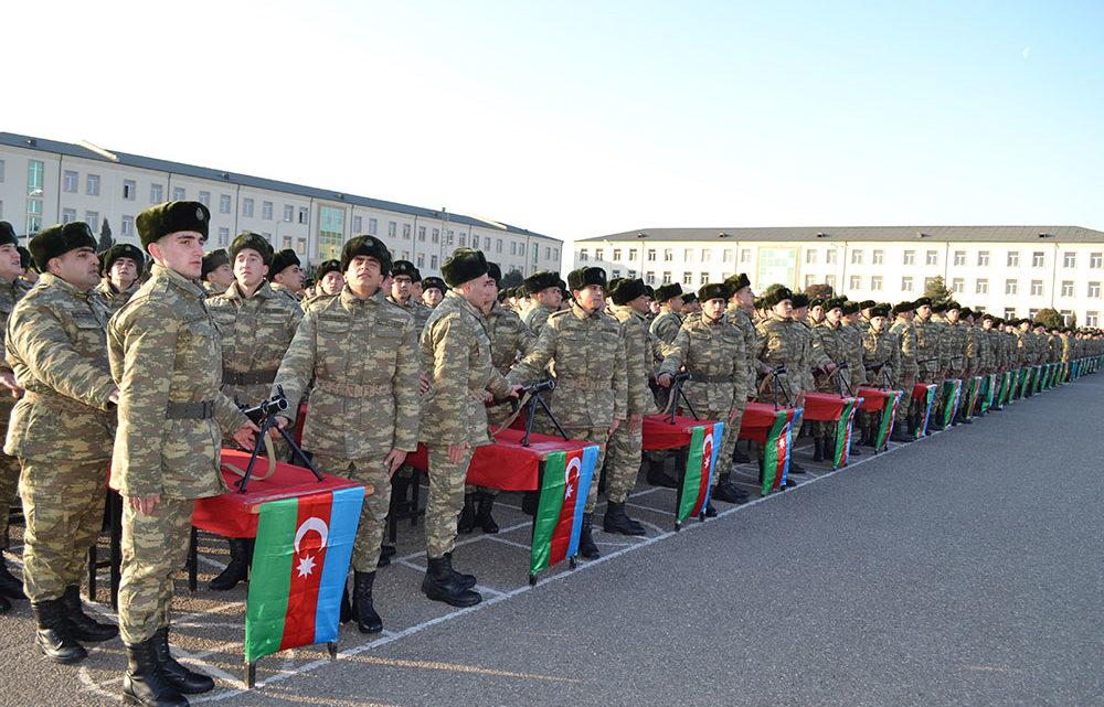 Azərbaycan Ordusunda andiçmə mərasimləri keçirilib