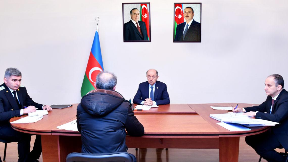 Ədliyyə naziri Yevlaxda vətəndaşları qəbul edib