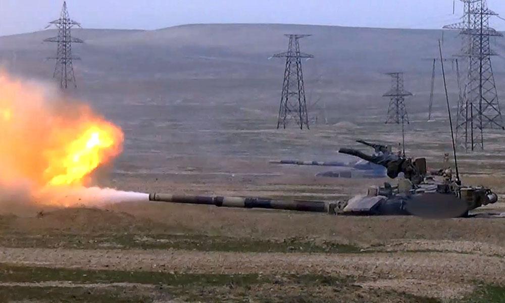 Tanklardan müxtəlif çalışmalar yerinə yetirilib