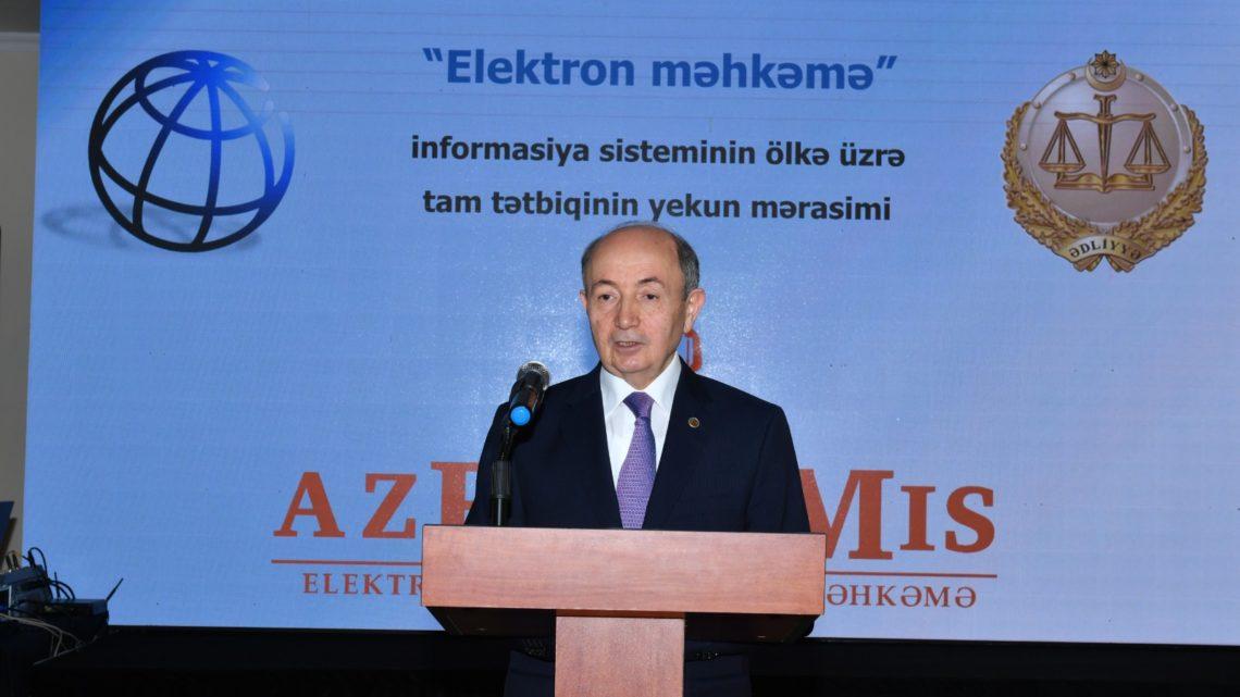 “Elektron məhkəmə” sistemi bu gündən bütün ölkəni tam əhatə edir