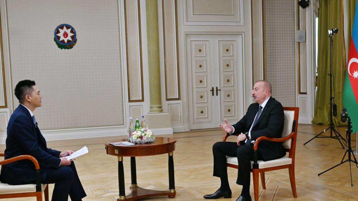 Prezident İlham Əliyev Çinin “China Media Group” media korporasiyasına müsahibə verib