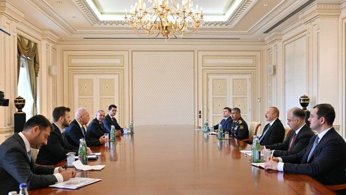 Prezident İlham Əliyev İsrailin müdafiə nazirini qəbul edib