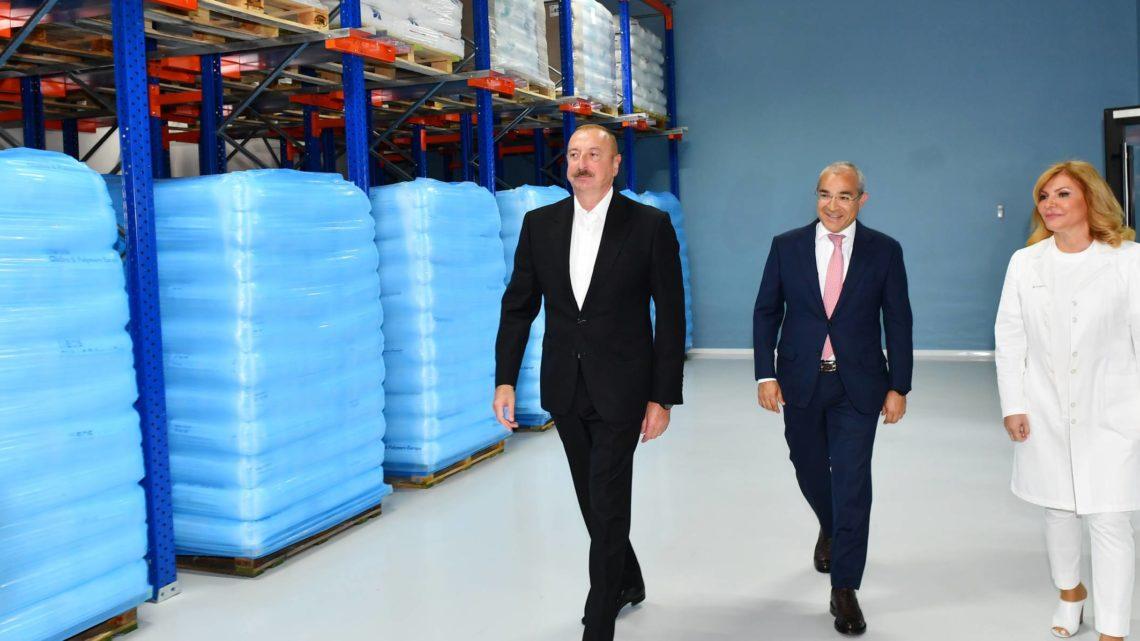 Prezident İlham Əliyev Bakıda “Diamed” dərman istehsalı zavodunun açılışında iştirak edib