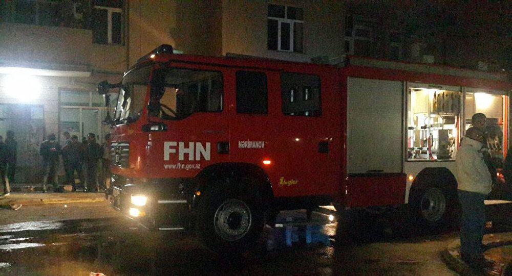Sumqayıt dəmir yolu vağzalında yanğın başlayıb