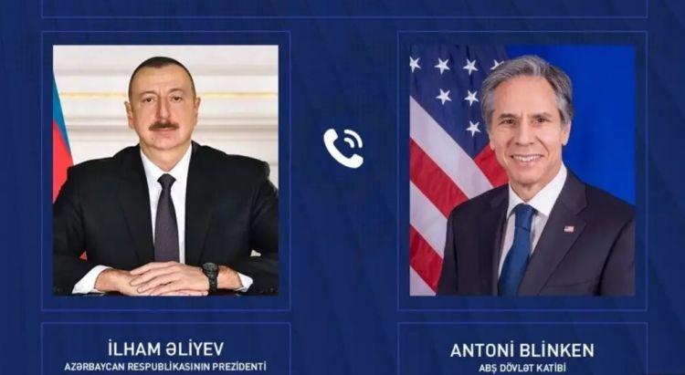 ABŞ Dövlət katibi Antoni Blinken İlham Əliyevə zəng edib