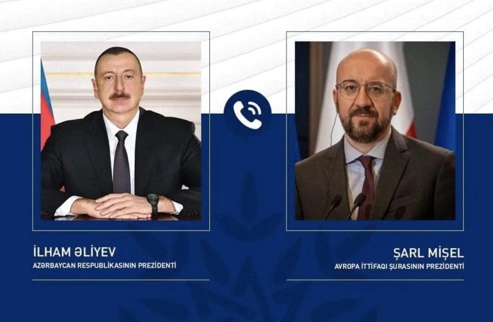 Avropa İttifaqı Şurasının Prezidenti Şarl Mişel İlham Əliyev zəng edib