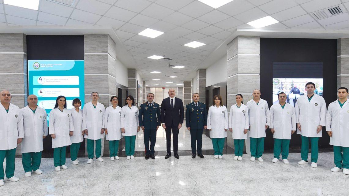 Prezident İlham Əliyev Bakıda Dövlət Sərhəd Xidmətinin yeni hərbi hospital kompleksinin açılışında iştirak edib 