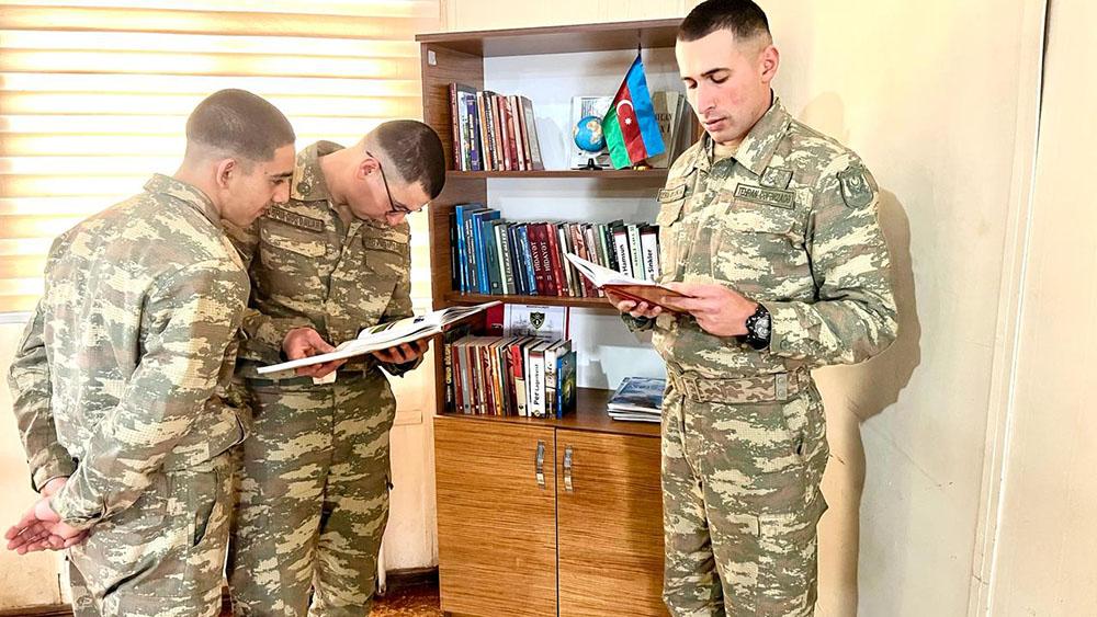 Hərbi qulluqçuların asudə vaxtının səmərəli təşkili üçün lazımi şərait yaradılıb