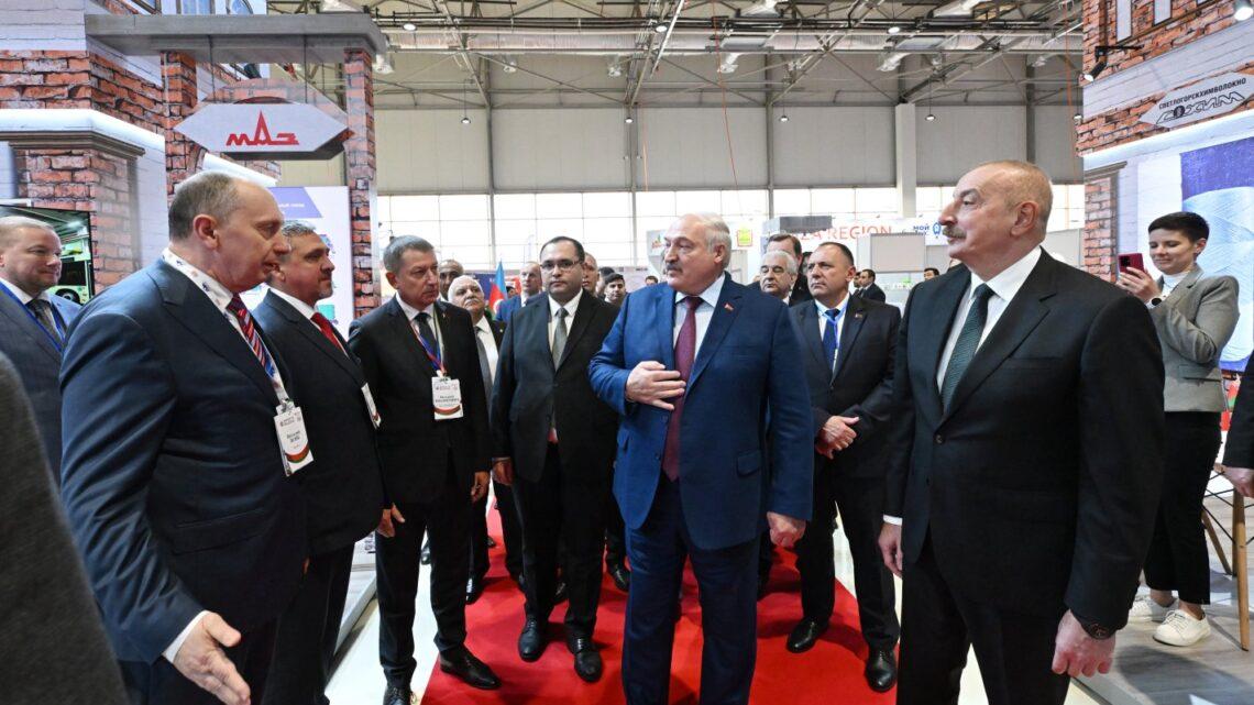 Azərbaycan və Belarus Prezidentləri “Caspian Agro” və “InterFood Azerbaijan” sərgiləri ilə tanış olublar