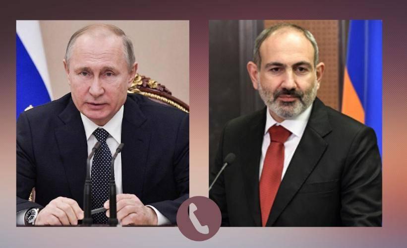 Paşinyanla Putin arasında telefon danışığı olub