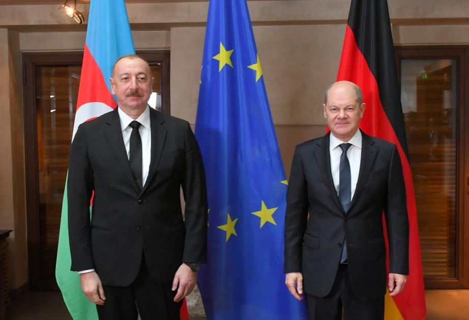 Almaniya Kansleri Olaf Şoltz Azərbaycan Prezidenti İlham Əliyevə zəng edib