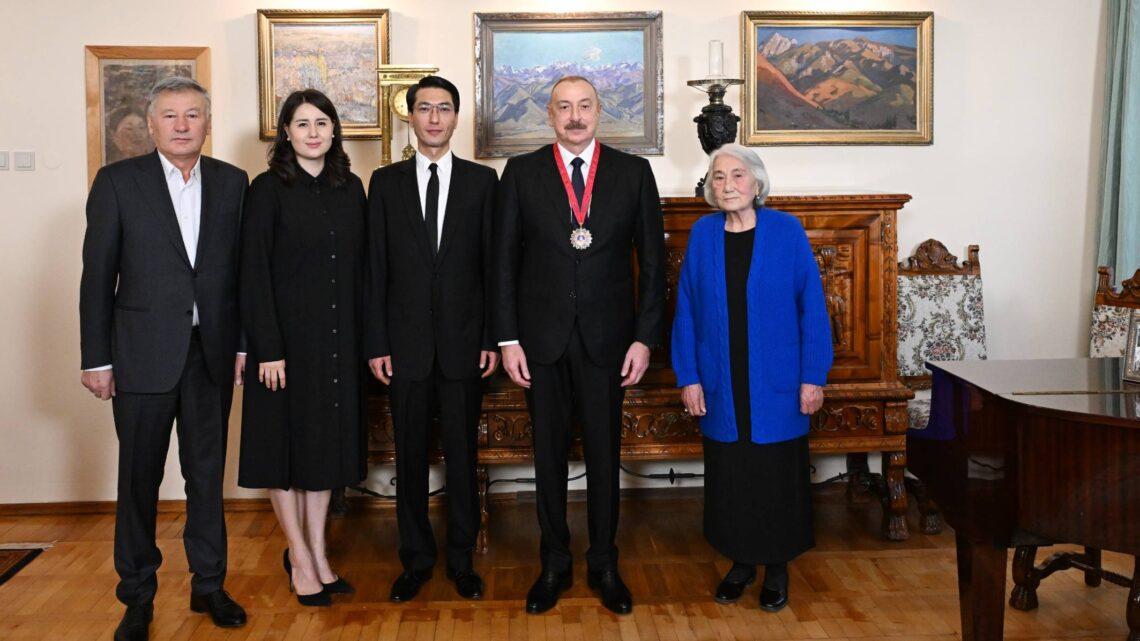 Azərbaycan Prezidenti İlham Əliyevə “Çingiz Aytmatov” ordeni təqdim edilib