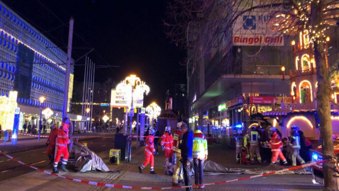 Almaniyada Milad bazarına hücumda ölənlərin sayı 5-ə çatıb, 200-dən çox yaralı var