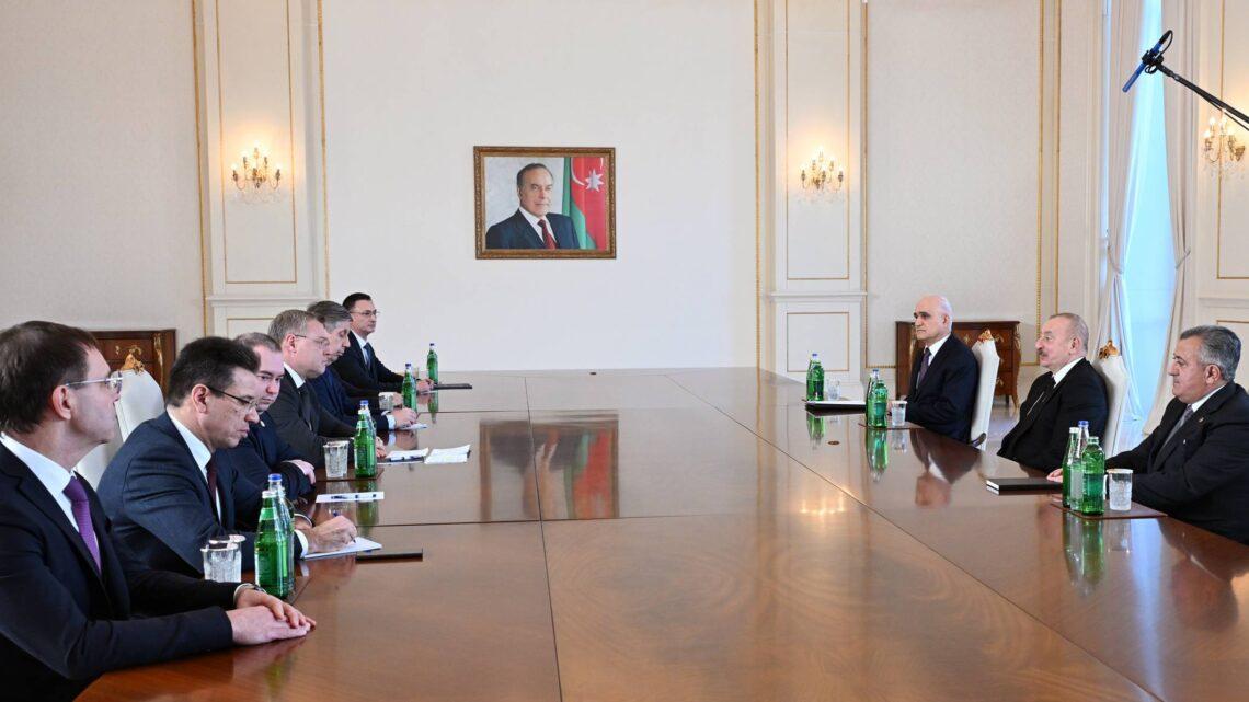 Prezident İlham Əliyev Rusiyanın Həştərxan vilayətinin qubernatorunu qəbul edib