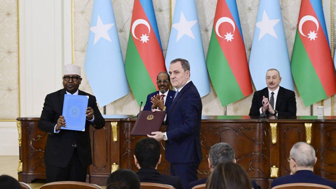 Azərbaycan ilə Somali arasında imzalanmış sənədlərin mübadiləsi mərasimi olub