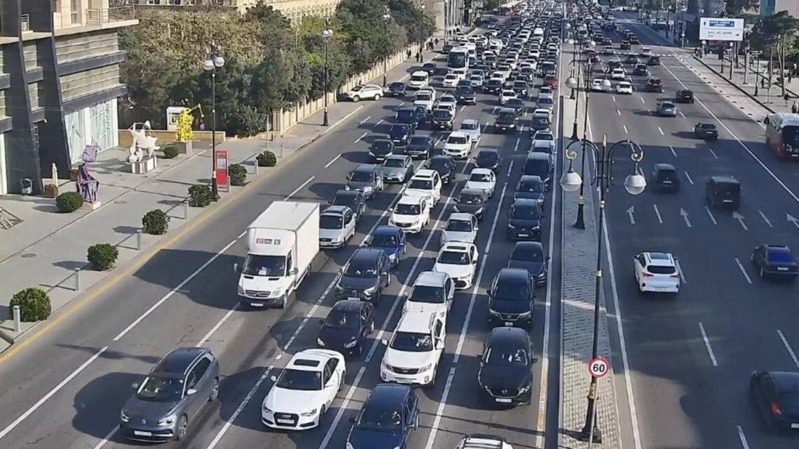 Paytaxtın bir sıra yollarında tıxac var – SİYAHI
