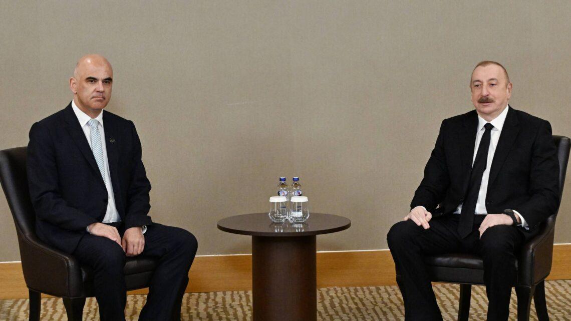 Prezident İlham Əliyevin Antalyada Avropa Şurasının Baş katibi Alen Berse ilə görüşü olub