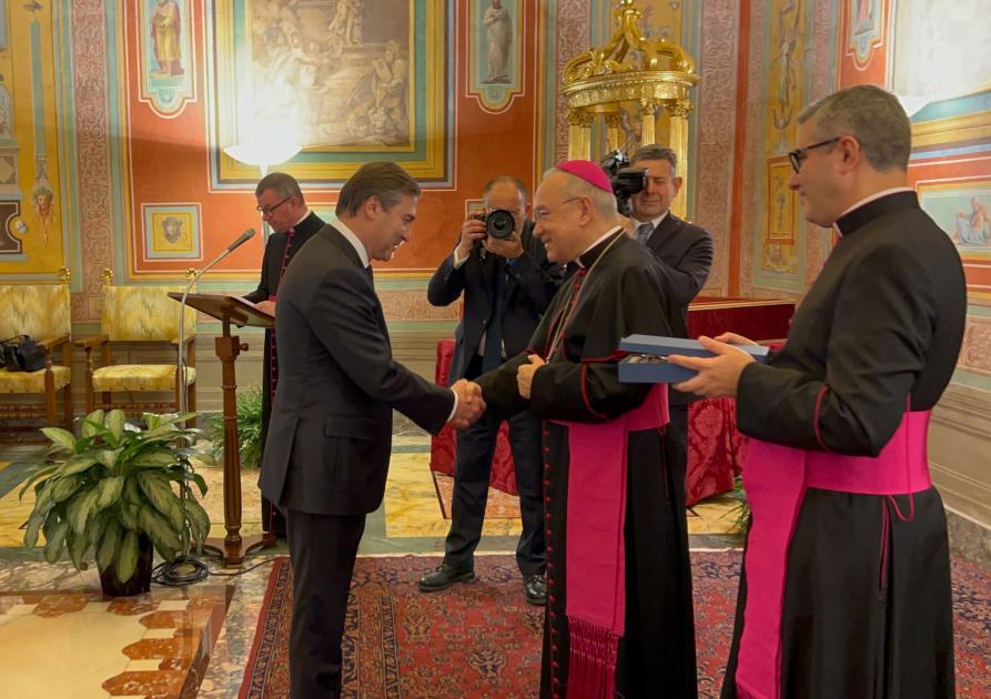 Azərbaycan səfiri Vatikanda Papa Cəngavər Ordeninin Böyük Xaçına layiq görülüb