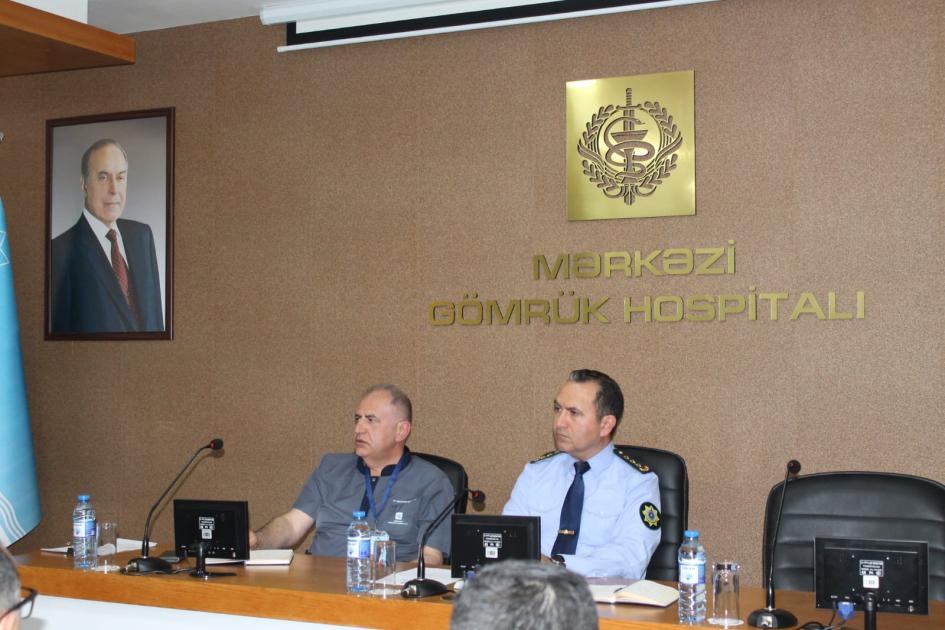  Mərkəzi Gömrük Hospitalında “Korrupsiyaya qarşı mübarizə” mövzusunda tədbir keçirilib