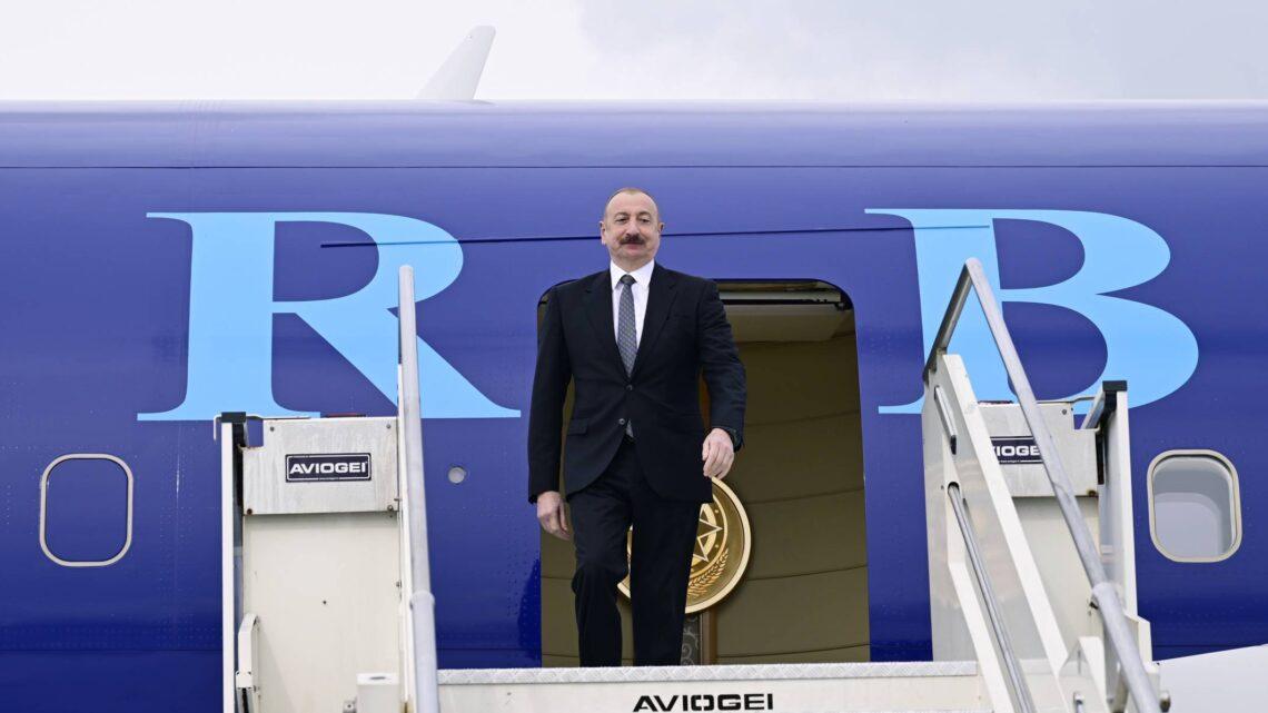 Prezident İlham Əliyev Albaniyaya işgüzar səfərə gəlib