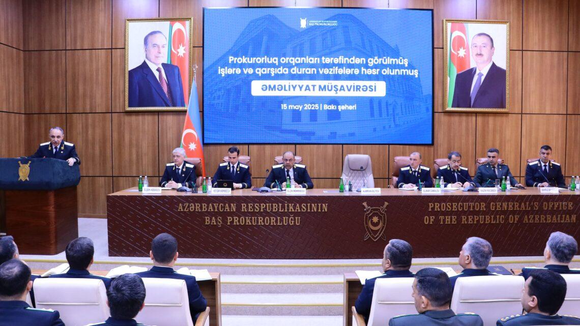 Baş Prokurorluqda əməliyyat müşavirəsi keçirilib