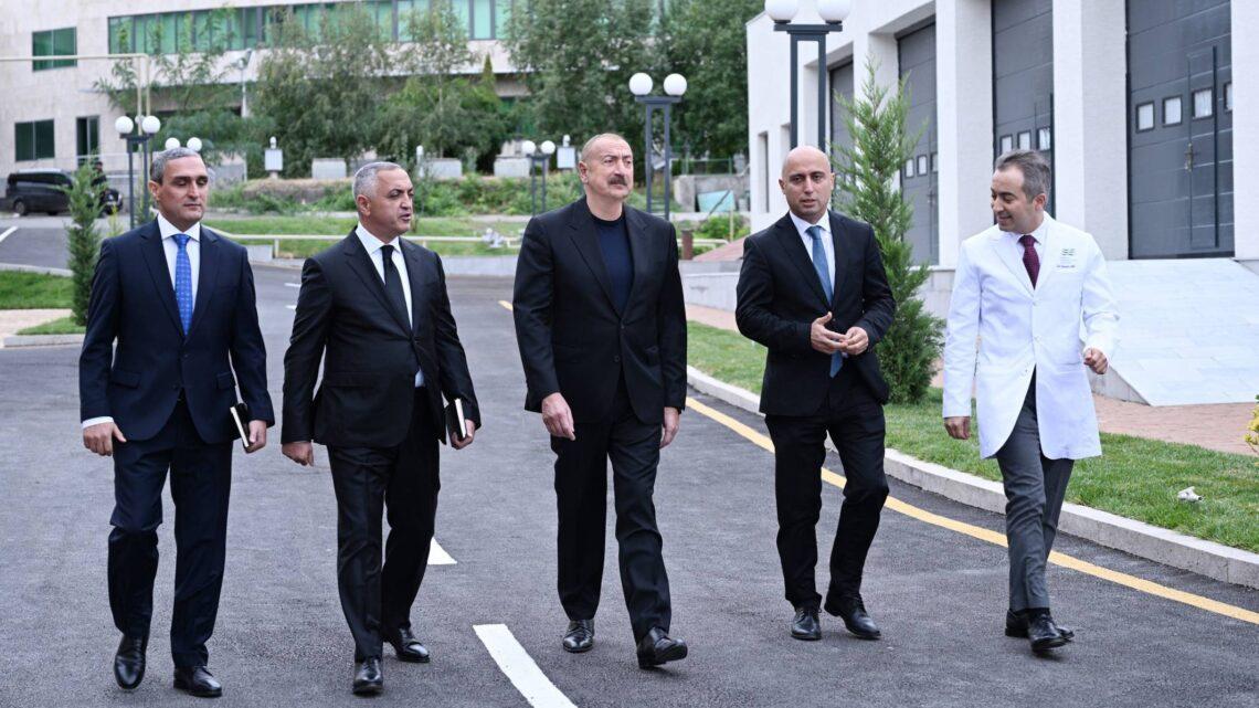 Prezident İlham Əliyev Qarabağ Universitetinin Klinikası binasının, Tibb və sağlamlıq elmləri fakültəsinin tədris korpusunun açılışında iştirak edib