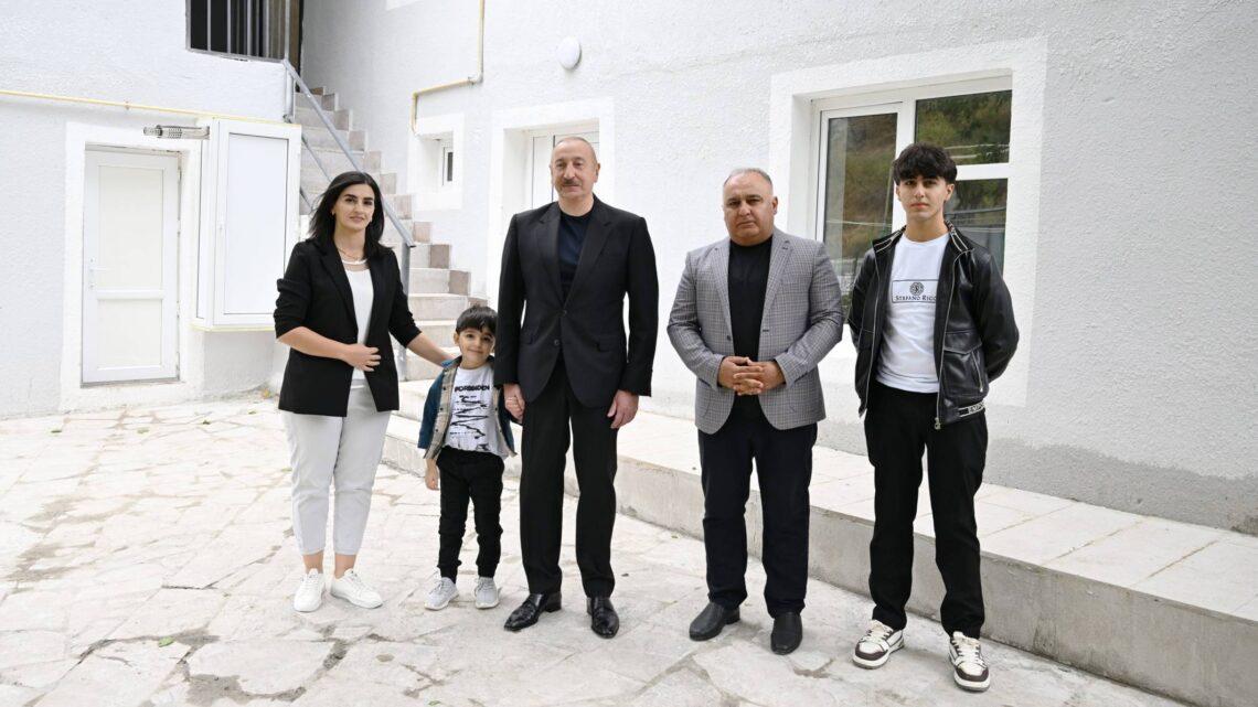 Prezident İlham Əliyev Xocalı rayonunun Şuşakənd kəndində olub