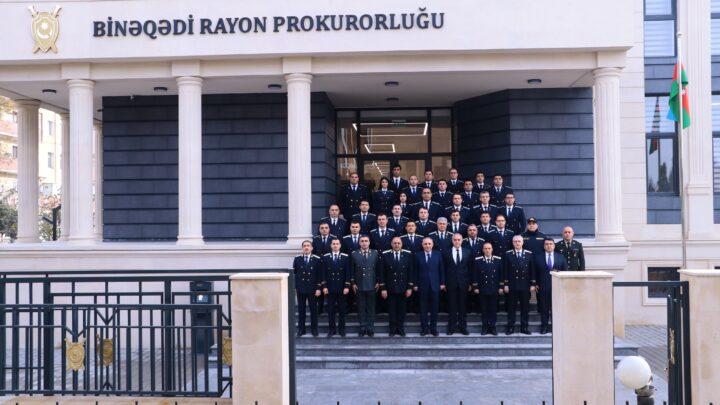 Binəqədi rayon prokurorluğunun yeni inzibati binası istifadəyə verilib