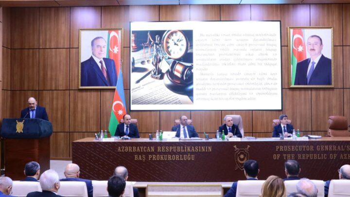 Baş prokuror yanında Elmi-Məsləhət Şurasının növbəti iclası keçirilib