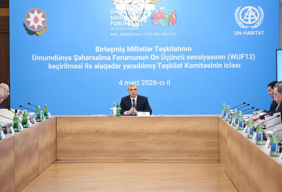 Təşkilat Komitəsinin növbəti iclasında WUF13-ə hazırlıq məsələlərinə dair məruzələr dinlənilib