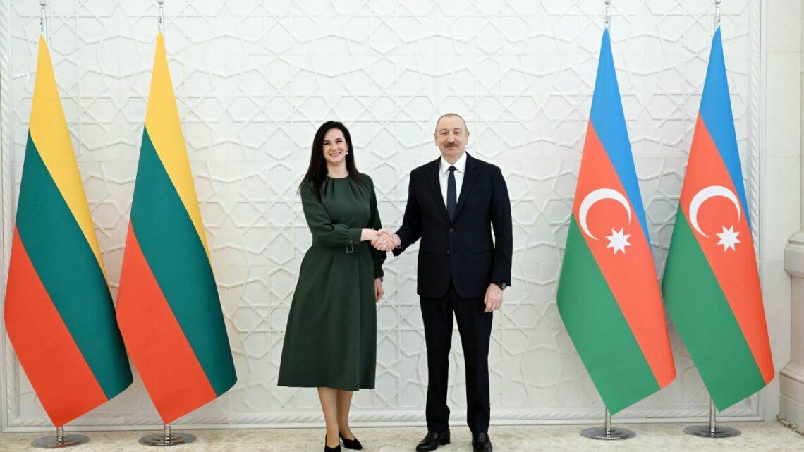 Prezident İlham Əliyev Litvanın Baş nazirini qəbul edib