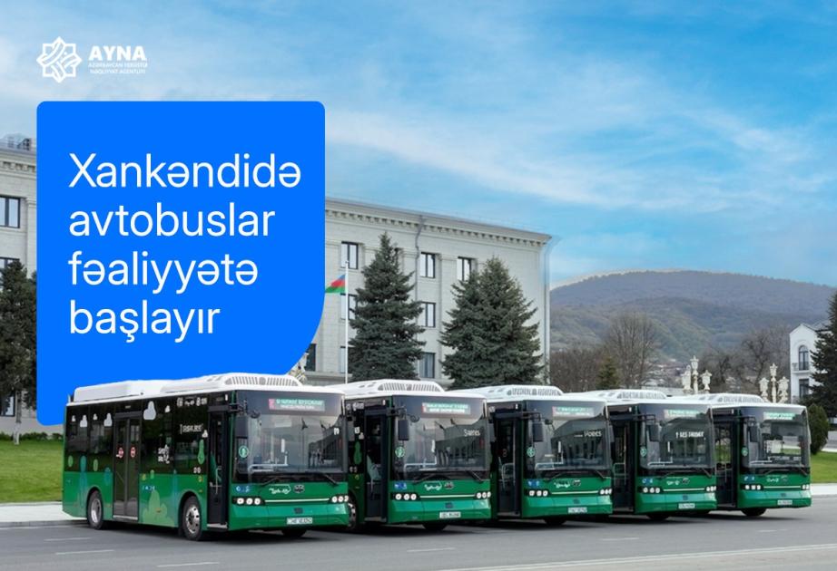 Xankəndidə şəhərdaxili avtobus marşrutları fəaliyyətə başlayır