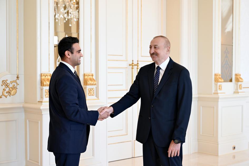 Prezident İlham Əliyev ABŞ Konqresinin Nümayəndələr Palatasının üzvünü qəbul edib 