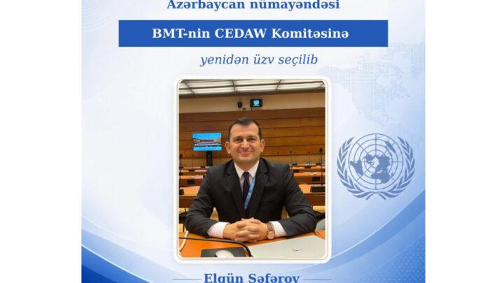 Azərbaycan təmsilçisi yenidən BMT-nin CEDAW Komitəsinin üzvü seçilib