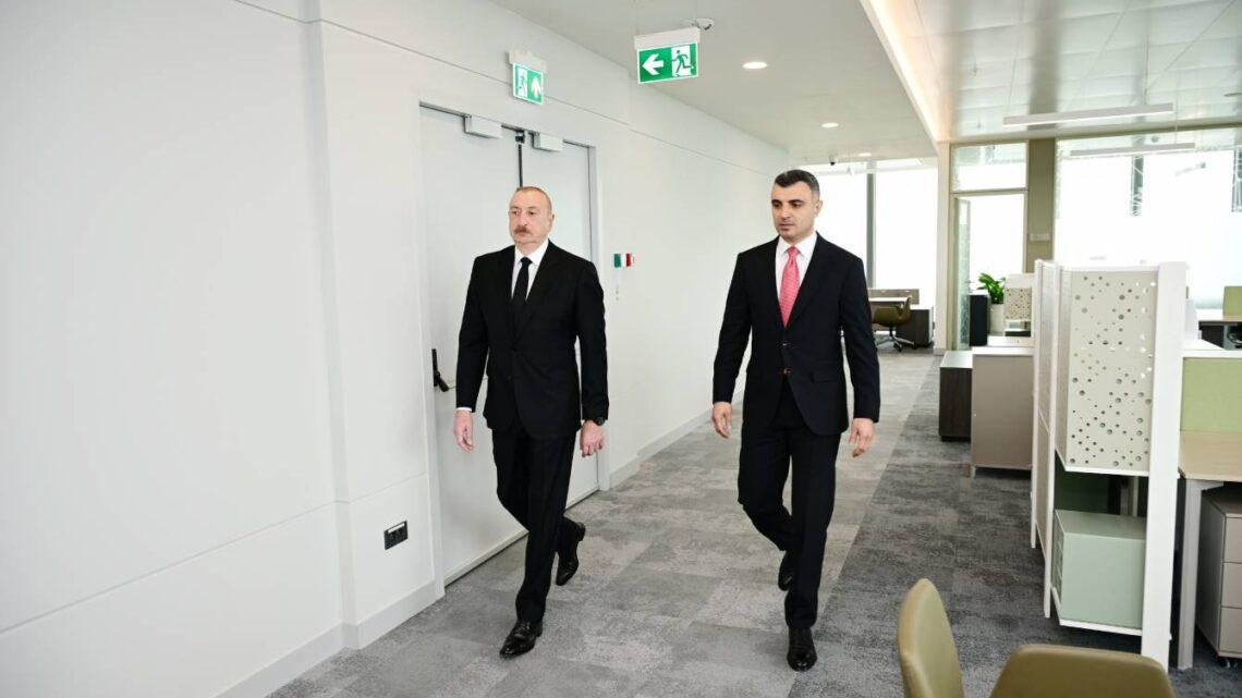Prezident İlham Əliyev Mərkəzi Bankın yeni binasının açılışında iştirak edib