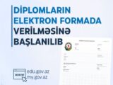 Ali təhsil pilləsində məzunlara elektron diplomların verilməsinə başlanılıb