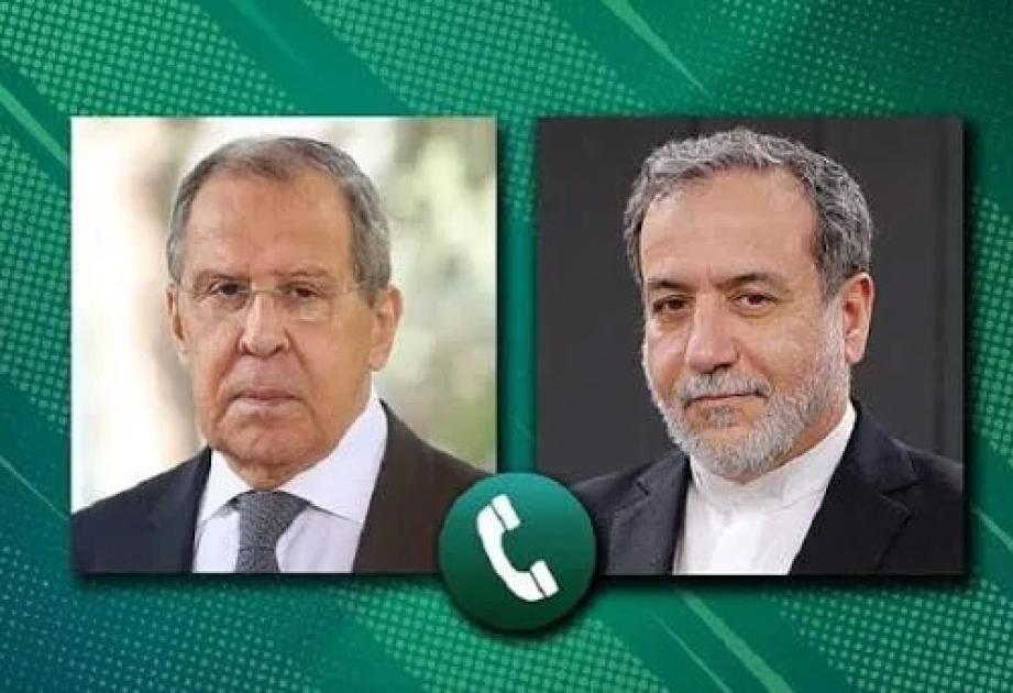 Lavrov və Əraqçi Ukraynanın İran gəmisinə hücumu ilə bağlı vəziyyəti müzakirə ediblər