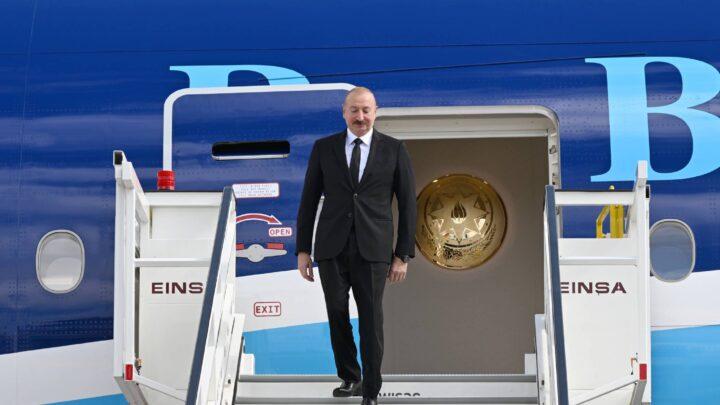 Prezident İlham Əliyev Almaniyaya rəsmi səfərə gəlib